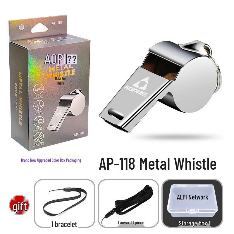 

High-Pitched Stainless Steel Whistle for Coaches, Referees, and Sports Teachers