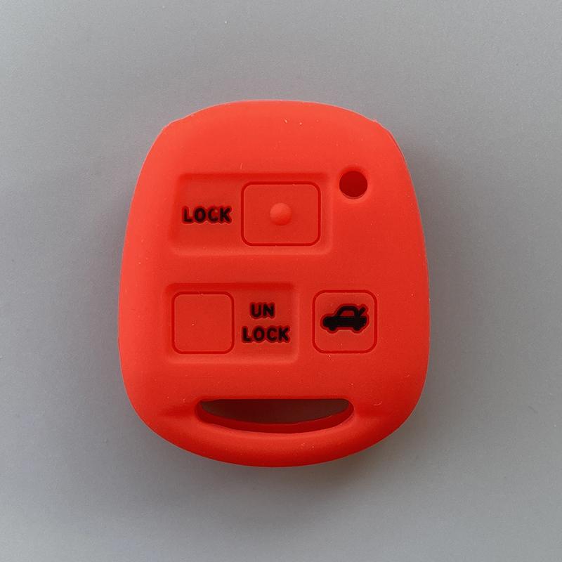 Silicone Car Key Cover Case For Toyota Avensis Camry Corolla For Lexus 3 Buttons Remote Key Jacket Fob Case Car styling No Logo
