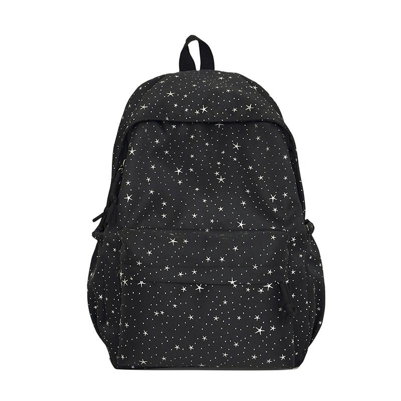 New Y2K Sweet Girls Small Stars Backpack Large Capacity Students Schoolbag Women Fashion Outdoor Knapsack Travel Hiking Rucksack