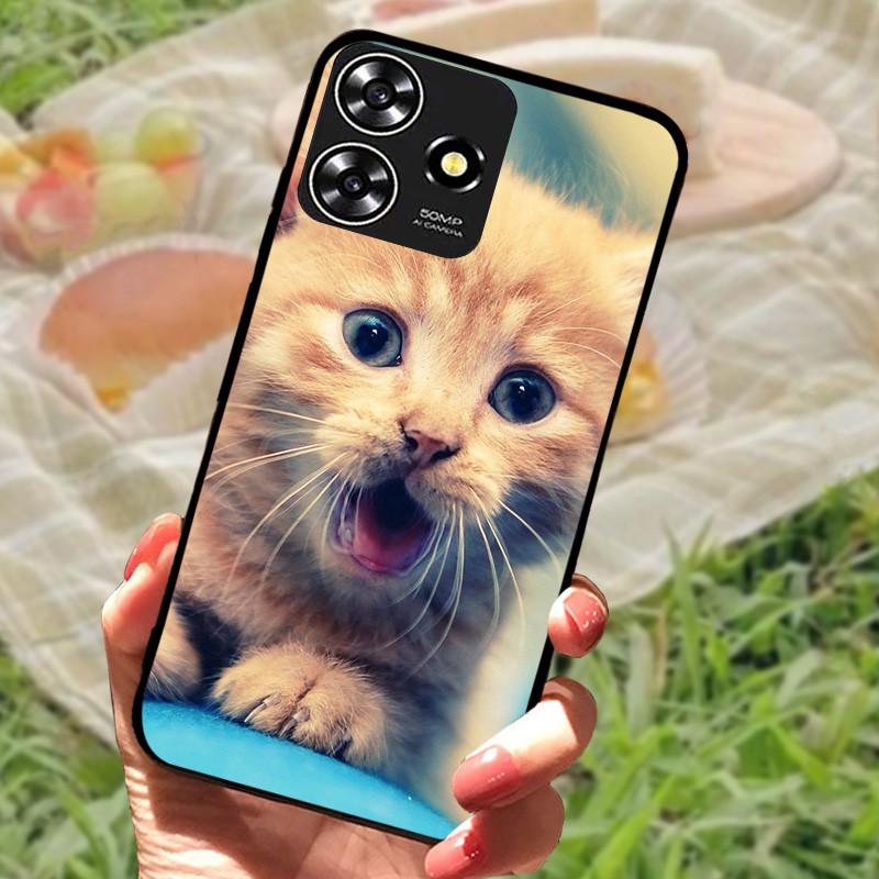 Für ZTE Blade V50 Smart Case Hülle Silikon Weich Marmor Schwarz Bumper Funda Coque für ZTE V50 Design 4G Schutz V50Smart