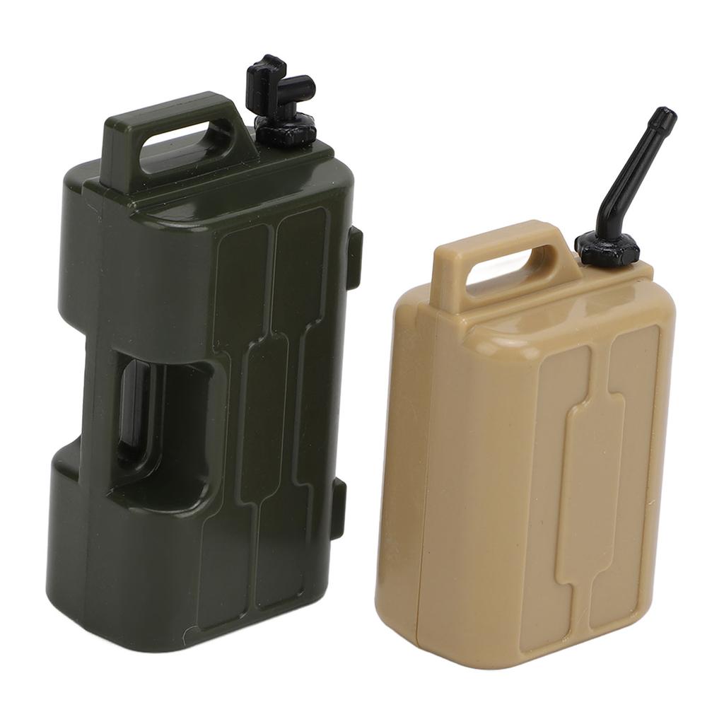 1 10 Scale RC Car Simulation Decoration Accessories Decorative Realistic RC Car Fuel Tank for SCX10 Yellow+Green