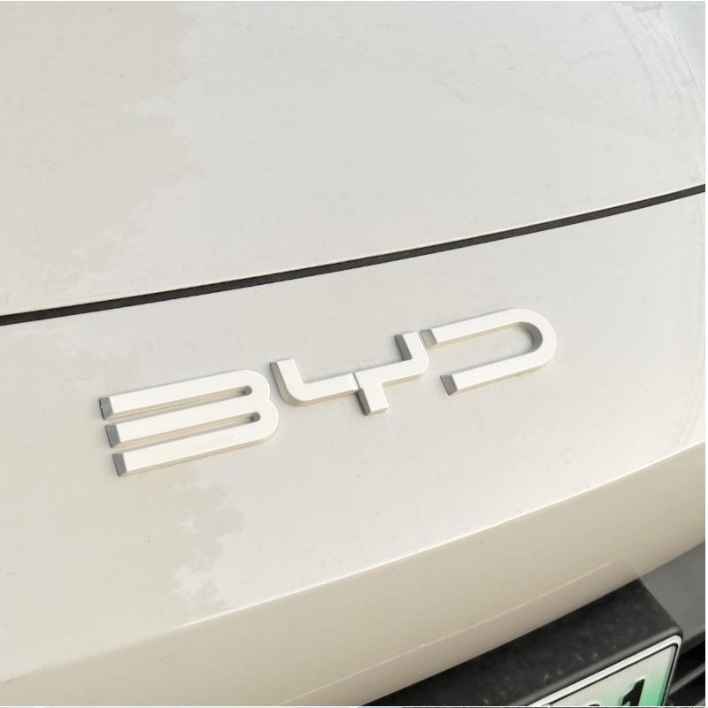 AAXF1 For Byd Dolphin Mini Seagull Dolphin Surf2023 2024 2025 Blackened Car Badge Modification Black Car Logo Sticker Decoration