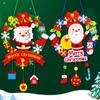 Creative Christmas Glow Wreath Children's Handmade Christmas Tree Decorations Christmas Pendants