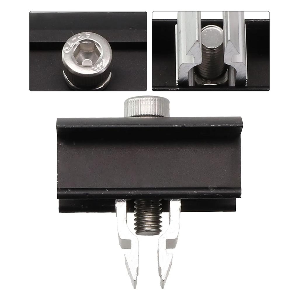 Solar Panel End Clamp Quick Solar Pv Module Fastening Clip Medle End Clamp For Fixing Solar Module Solar Bracket Mounting Clamps