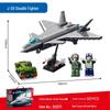 Sengbao J-20 Stealth Fighter 50 Model Building Blocks - Children's Educational Toy