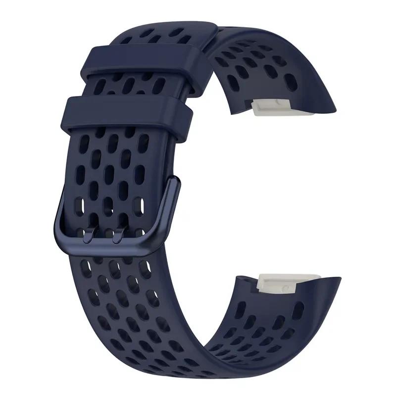 Strap For Fitbit Charge 5/6 Smart Watch Band Sports Breathable Strap Silicone Wristband For Fit Bit Charge5 Bracelet Accessories