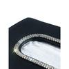 1pc Rhinestone Decor Car Sun Visor Tissue Box