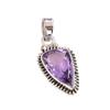 Natural Pink Amethyst Gemstone 925 Solid Sterling Silver Jewelry Pendant 1" A2t71