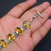 Citrine Bracelet Citrine Gemstone Handmade 925 Sterling Silver Bracelet Citrine Bracelet For Gift Purple Citrine Bracelet For Mother For Her