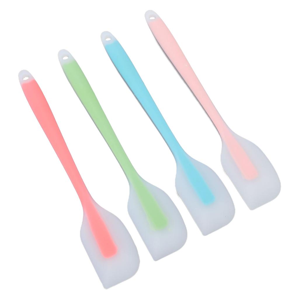4 Pcs Silicone Spatula Set Baking Cooking Mixing Scraping Stirring Flexible Spatula Set for Kitchen