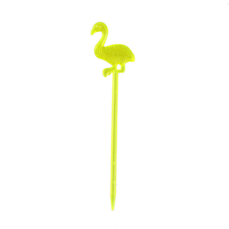 50Pcs Flamingo Food Picks Buffet Cupcake Fruit Forks Party Cake Dessert Decor