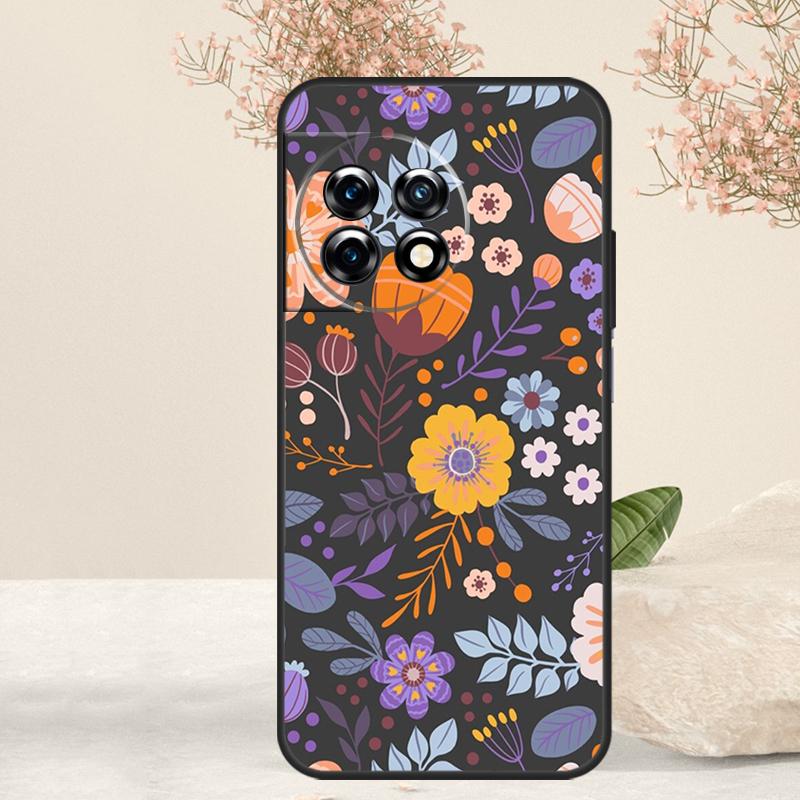 Floral Charm Secret Garden Case For OnePlus 15 R 13 13T 13R 12 12R 11 10T 8T 9 10 Pro Nord 5 CE 4 2 3 Lite N20 N30 Cover