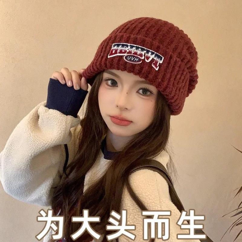 New Trend Knitted Hat Children's Winter Thickened Warm Student Couple Versatile Ear Protector Wool Hat