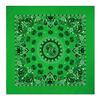 Trifong Paisley Bandana Green Cotton 100% Quick Dry Fade Resistant 55cm x 55cm