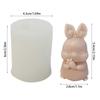 3D Sitting Rabbit Silicone Mold DIY Cute Bunny Candle Mold Making Handmade Soap Polymer Clay Plaster Epoxy Resin Mold Home Decor