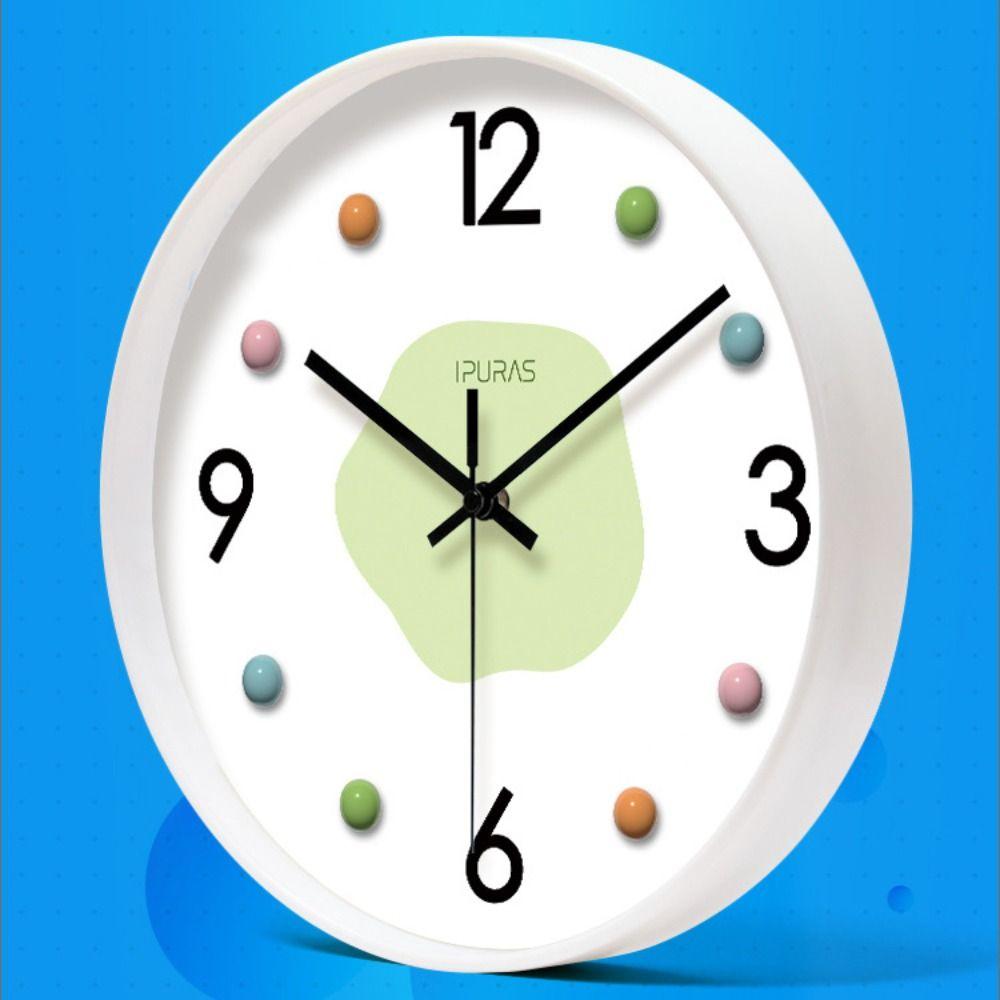 Cute Wall Clock Simple Quartz Watch Large Dial Electronic Clock  Children's Room