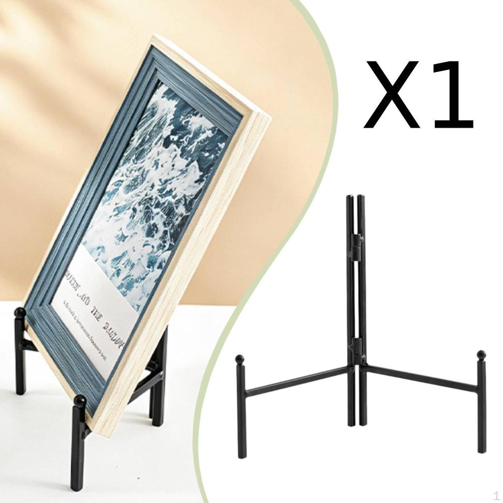 Plate Holder Easel Stand Display Rack Photo Picture Frame Dish iron construction