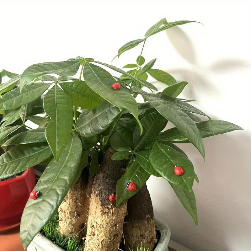 50/100pcs Mini Wooden Ladybugs, Red, with Stickers, for DIY Handicraft, Card Making, Garden Party Decor, Room Decoration