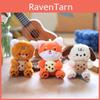 Soft And Fluffy Dog Fox Tiger Plush Keychain With Short Plush Fabric