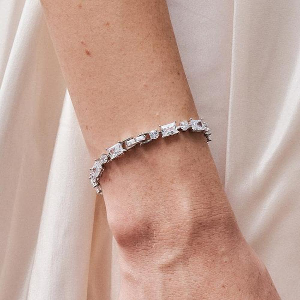 

[Ost] Twinkle White Square Bracelet (S) Otb122912Qww