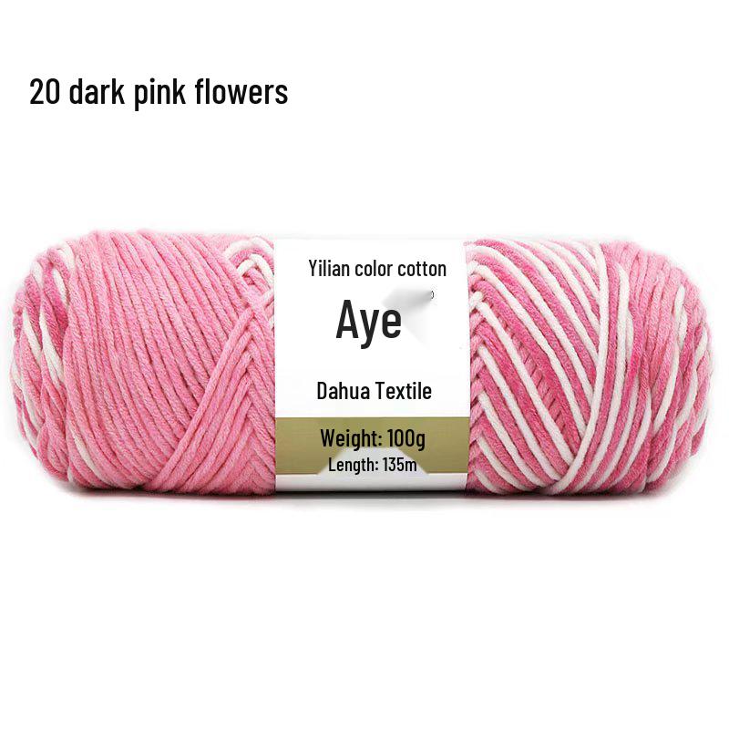 Eight-Strand Cotton Milk Yarn for DIY Crochet and Knitting - Medium Thick, Ideal for Handmade Scarves.