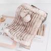 New lady real rex rabbit fur hat Natural warm rex rabbit fur hat scarf Women hand knitted soft real rabbit fur caps scarves