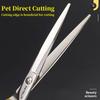 7.0 inch Professional Pet Grooming Scissors Fishbone Teeth Straight/Curved Thinning Scissor for Dogs Pet Groomer Tools Products