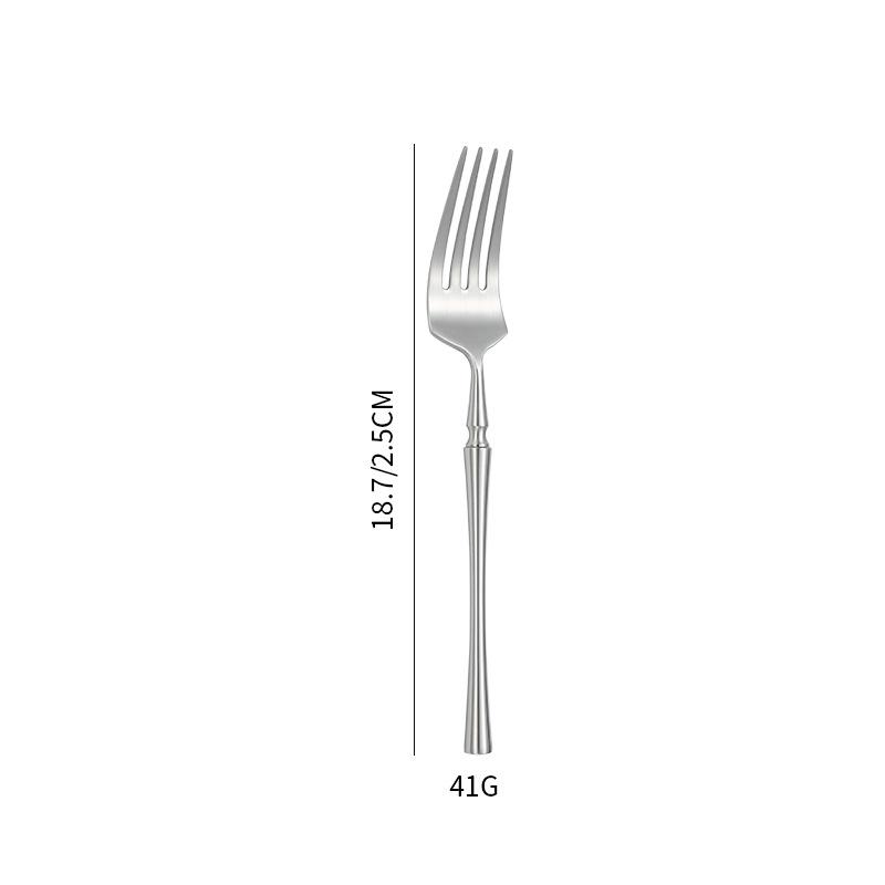 304 Stainless Steel Knife, Fork and Spoon Household Small Waist Tableware High-end Restaurant Western Tableware Steak Knife Red Wine