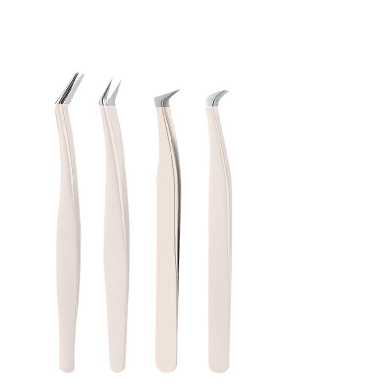 Golden Feather Eyelash Extension Tweezers & Curler Set