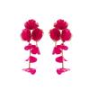 Draweye Chiffon Flowers Earrings for Women Beach Style Summer Hyperbole Vintage Jewelry Elegant Sweet Pendientes Mujer
