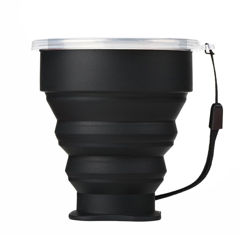 

Складные стаканы 200 мл BPA FREE пищевой стакан для воды дорожный силиконовый выдвижной цветной портативный уличный кофейный стакан