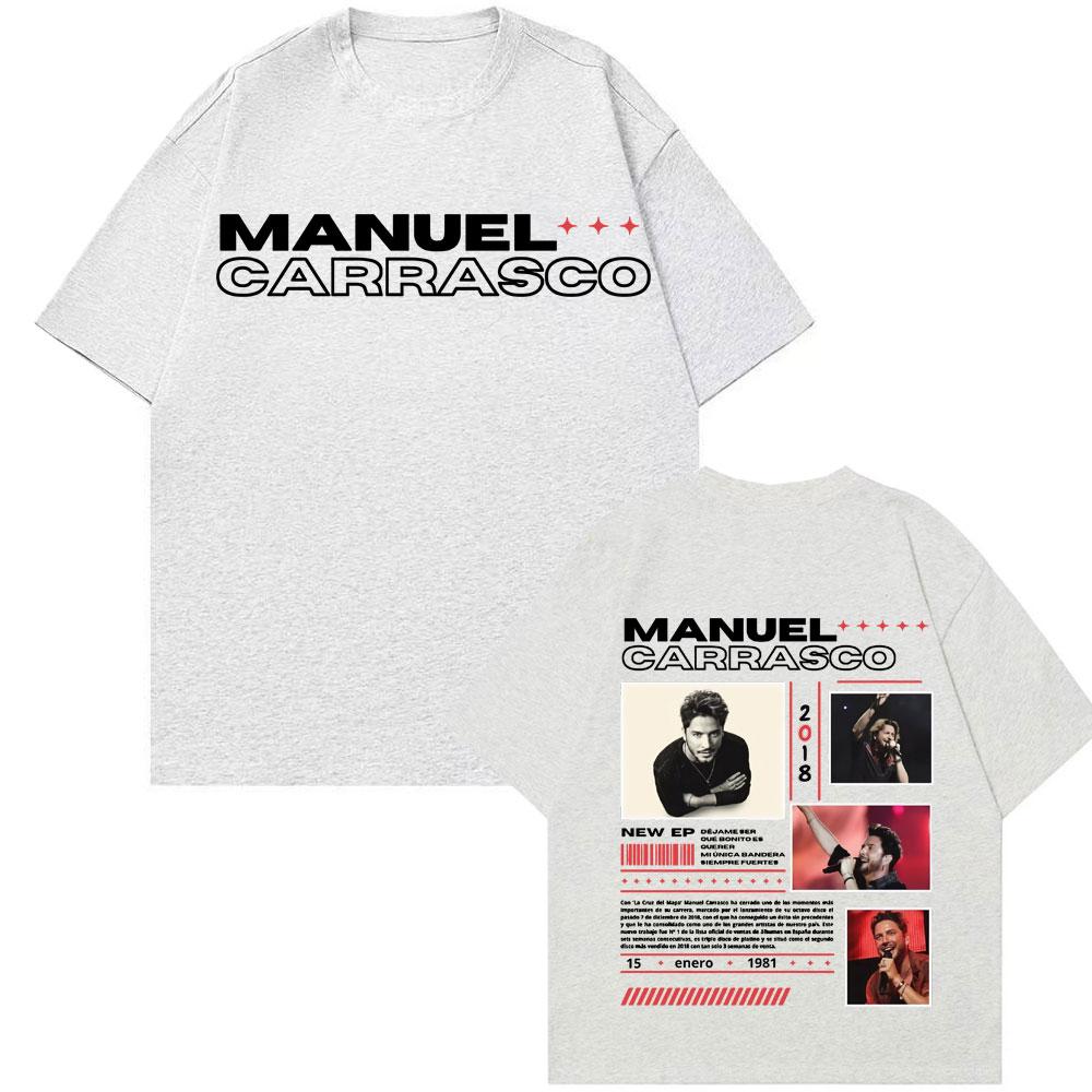 Rapper Manuel Carrasco Album Tour Cover T Shirt Men's Women Fashion Hip Hop Vintage T Shirts Summer Pop Art High Quality T-shirt