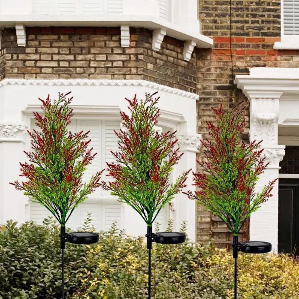 Colourful Solar Pine Tree Lights, Outdoor Solar Christmas Holiday Decoration Lawn Lights, Garden Access Landscape Lights