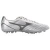 Mizuno Folgado AG Artificial Ground Slip Resistant, Abrasion Resistant, Lightweight Coverage Soccer Shoes Men's Silver Sneakers P1GA219303