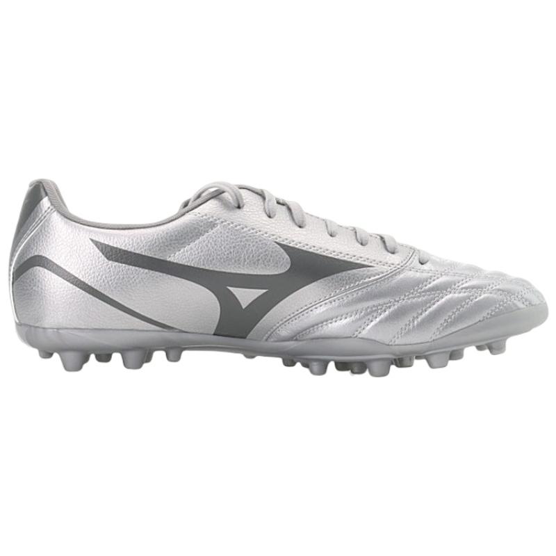 Mizuno Folgado AG Artificial Ground Slip Resistant, Abrasion Resistant, Lightweight Coverage Soccer Shoes Men's Silver Sneakers P1GA219303