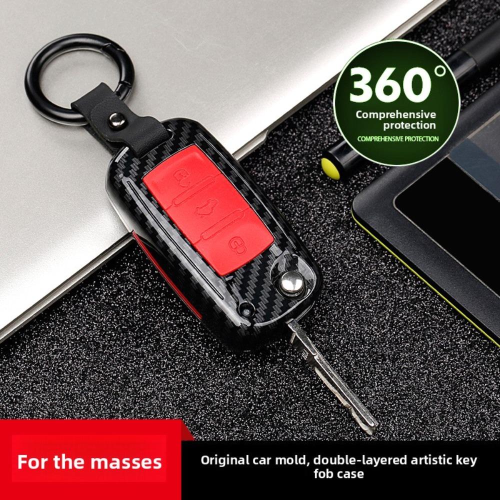 For VW Key Case for Magotan Passat Tiguan L Touareg Golf T-Roc Sagitar Car Keys Holder