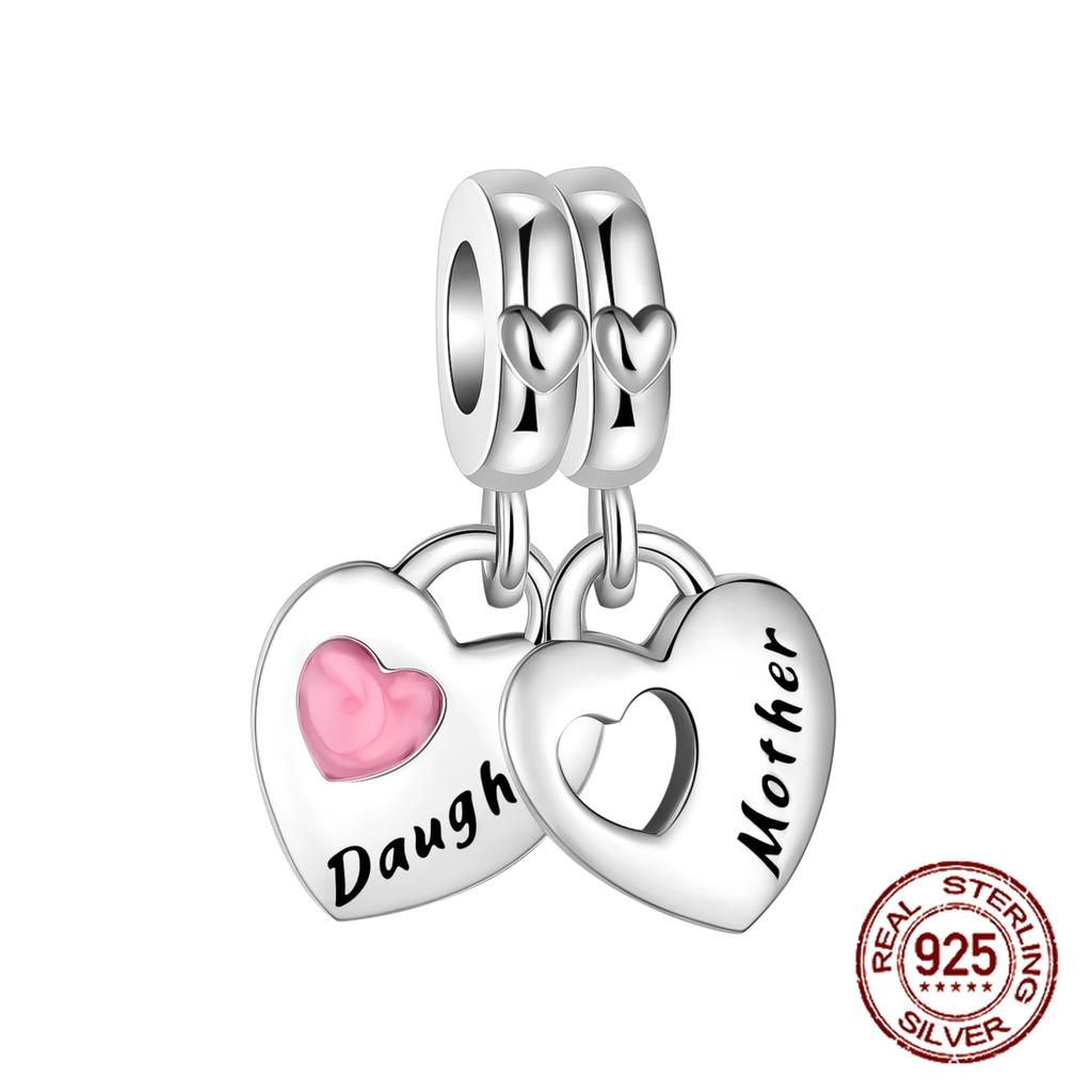 925 Silver Family Grandma Love You Mother Beads Pandent Charm Fit 4MM Hole Diameter Bracelet DIY Bead Ms Jewelry Gift