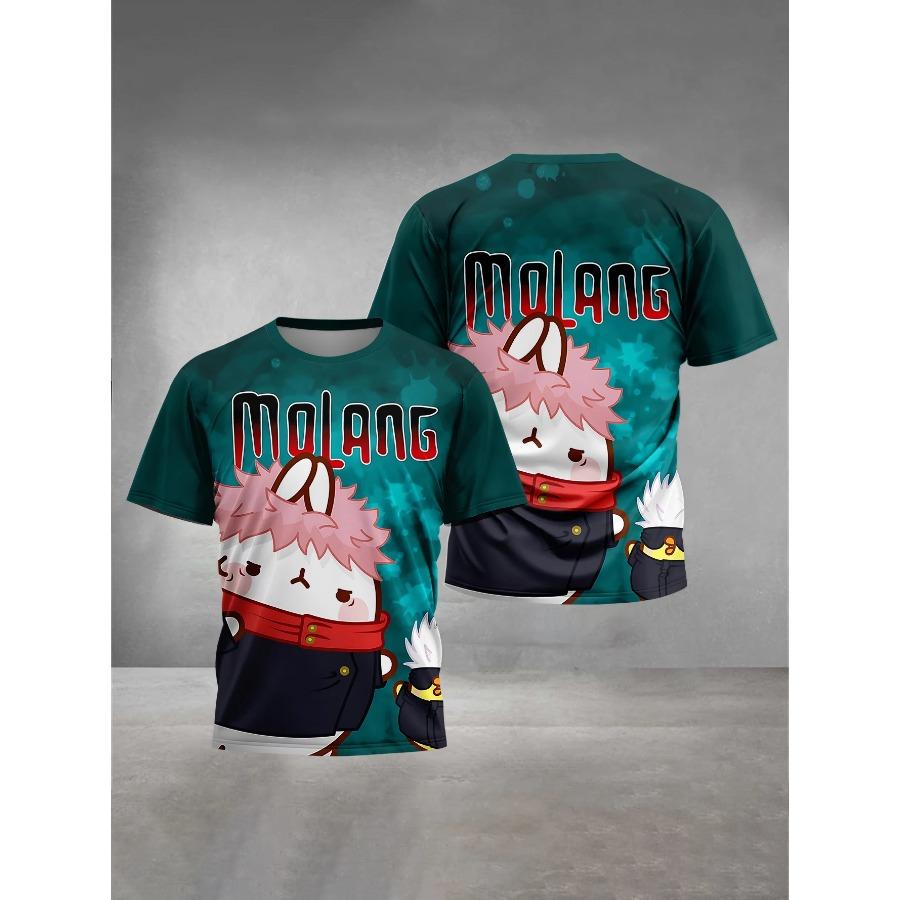 

3D-принт с изображением мультфильма «Моланг», детская одежда от 5 до 14 лет, мужская верхняя одежда для детей, футболка для мальчиков и девочек, топы, рубашки 110