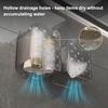 Wall Mounted Shower Caddy Waterproof Bathroom Storage Box with Drain Holes Bathroom Organizer for Shampoo Conditioner Toiletries