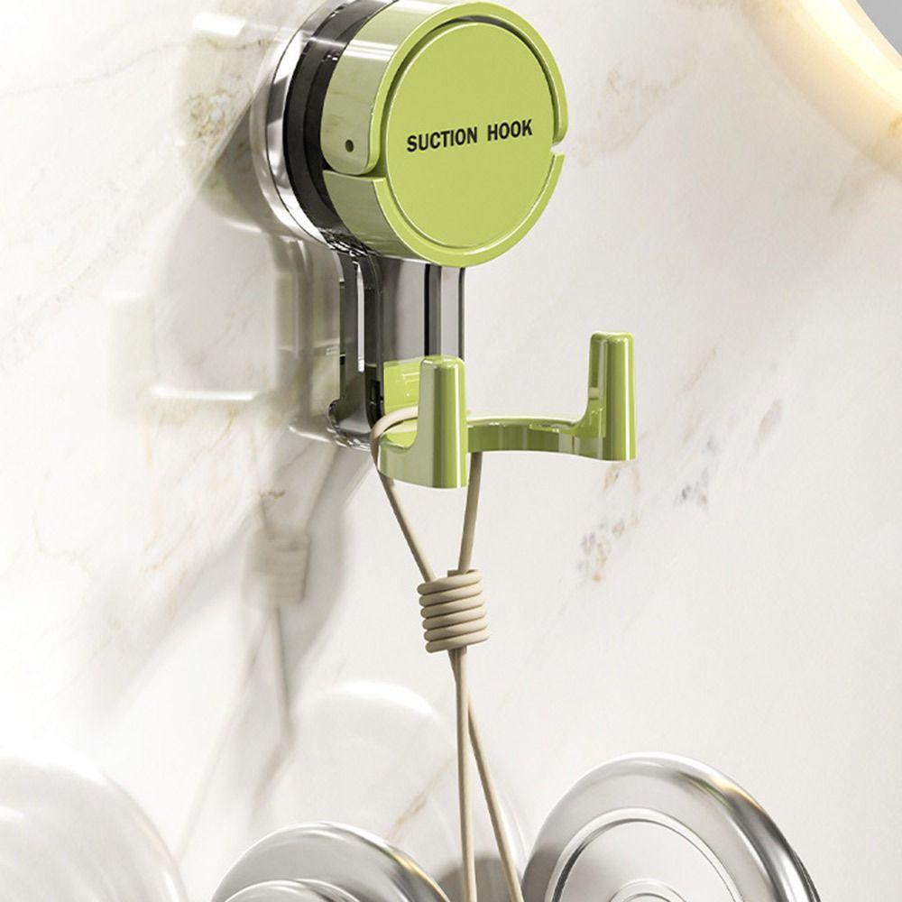 Self-adhesive Suction Cup Double Head Hooks Removable Multifunctional Keys Clothes Hooks No-Drilling Wall Mounted