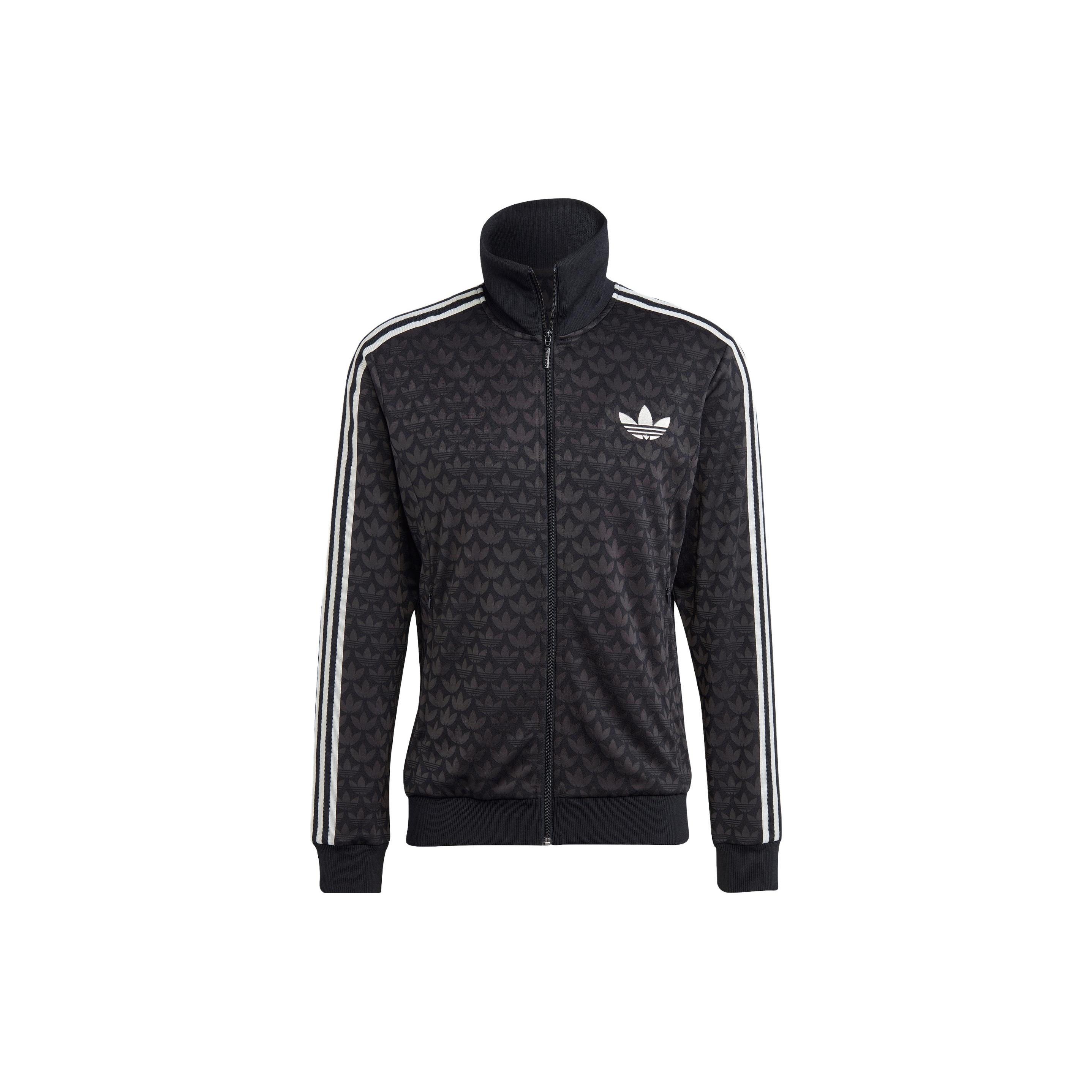 adidas Adicolor 70s Monogram Track Top Asia Sizing Black Men s IP6982 XS