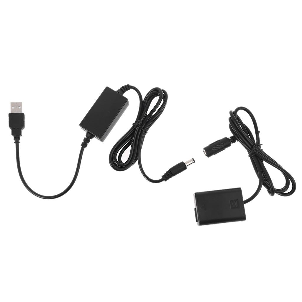 2A  USB to NP-FW50 Power Adapter Dummy Battery for  A7 A7R A7S A7II A7RII