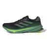 adidas Supernova Rise Comfortable Fitting Shock Absorbing Durable Breathable Low Top Running Shoes Men Running Shoes Black Green ID3589
