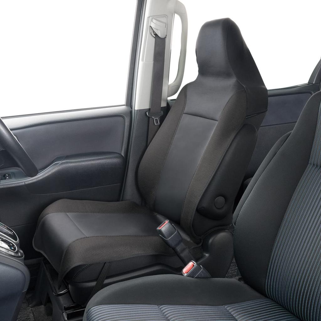 BONFORM Suchý úplet Sedadlo Vlhkost Rychlé Přední sedadlo 1 Potahy, Antibakteriální, Odvádějící vlhkost, Rychleschnoucí, Kus, Černá, 4117-10BK