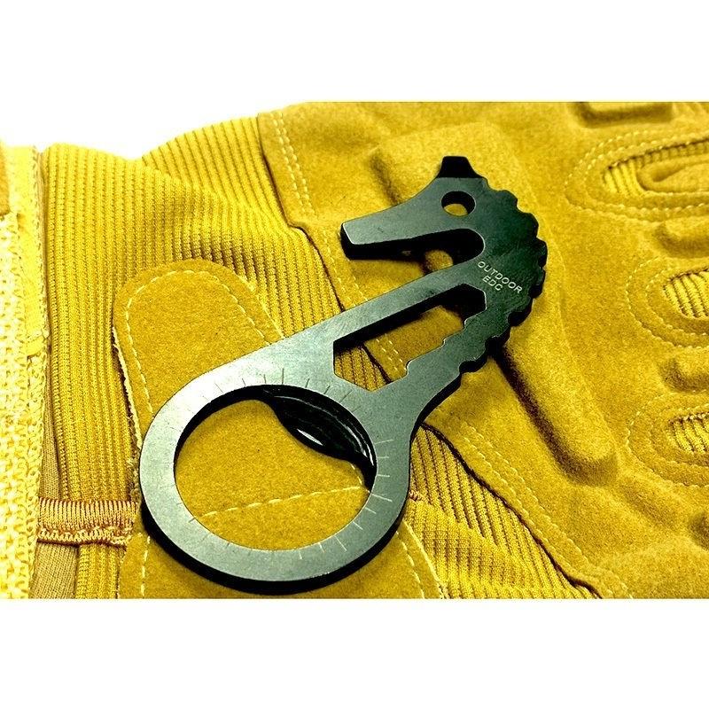 8 In1 EDC Outdoor Multi Function Bottle Opener Wrench Screwdriver Keychain