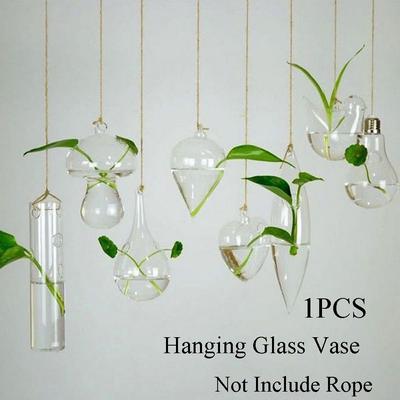 Blumen Hausdekoration Hydroponik Kreativer Blumentopf Terrarium Behälter Hängendes Glas Glasvase