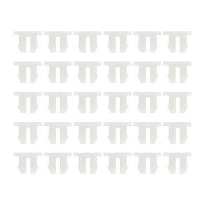 50Pcs Car Universal Fender Bumper Door Side Skirt Fixing Clip White Plastic Push Rivet Fender Clip For 5mm Hole Car Accessoires