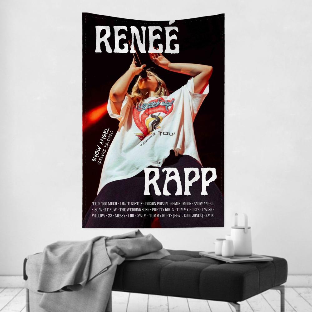 Music Albums Renee Singer RRapp Tapestry Room Decor Wall Cloth Party Hanging Background Room Decor Baby Room