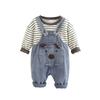 Kids Casual Long-Sleeve Set, Comfortable Daily Wear Outfits