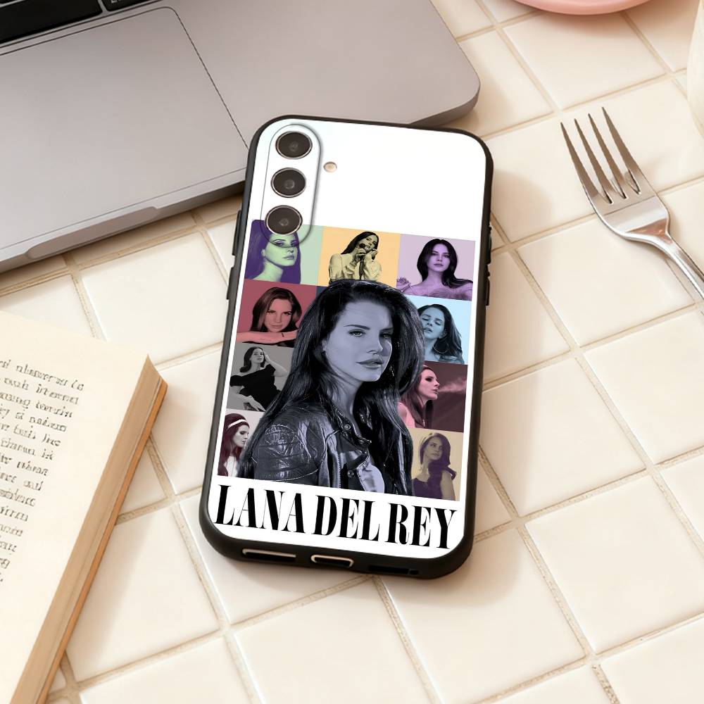 

Чехол для телефона L-Lana del rey Singer для Samsung Galaxy A73, A72, A71, A70, A53, A52, A51, Другие Мягкий Черный Корпус Samsung a12